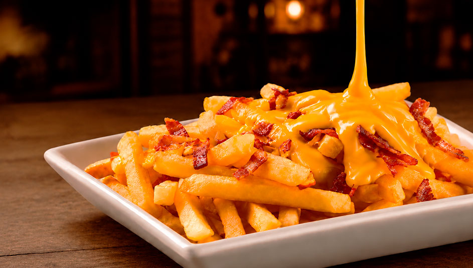 Batatas preparadas com Molho Sabor Cheddar