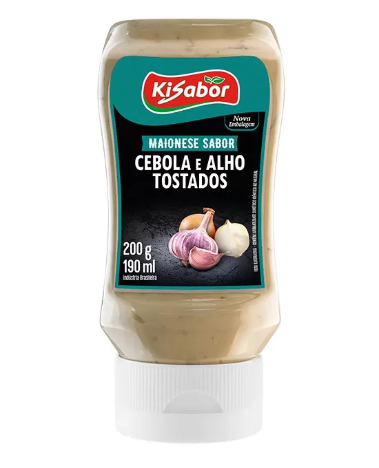 Maionese sabor Cebola e Alho Tostados