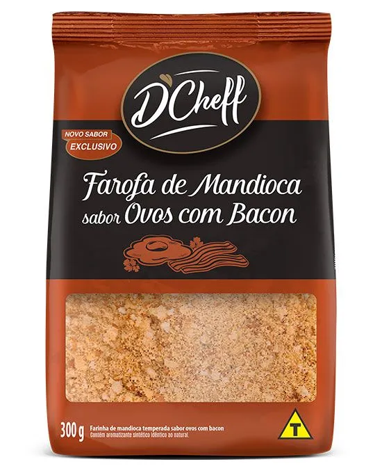 Farofa de Mandioca sabor Ovos com Bacon