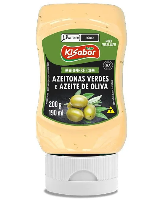 Maionese com Azeitonas Verdes e Azeite de Oliva