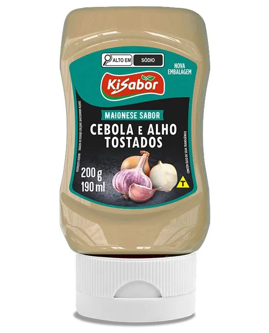 Maionese sabor Cebola e Alho Tostados