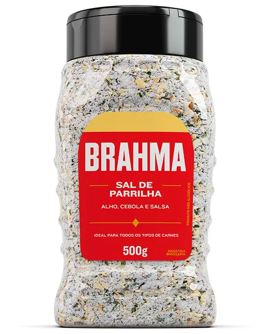 Sal de Parrilha com Alho, Cebola e Salsa Brahma